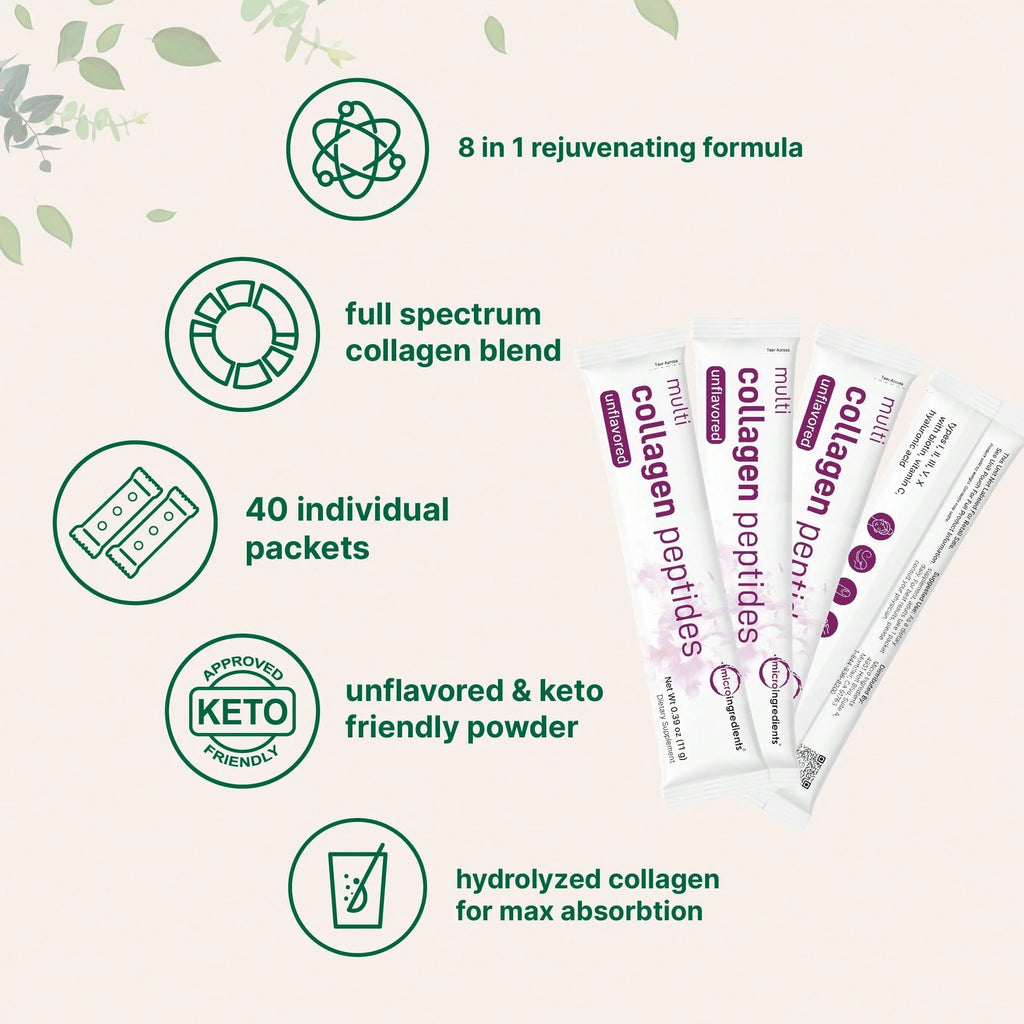 Nutricost Multi Collagen Peptides Powder (Types I-V) + Biotin & Vitamin C