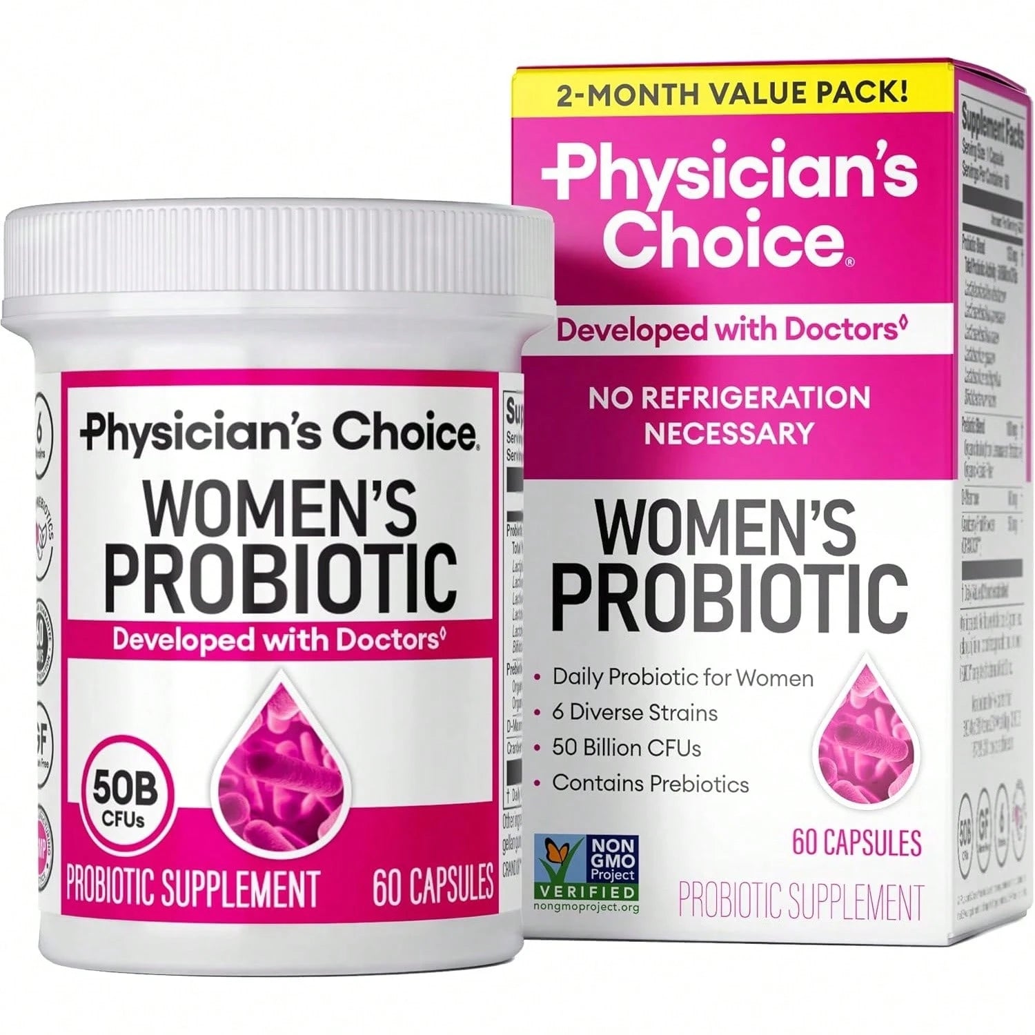 Physician’s Choice Women’s 50 Billion Probiotic with Cranberry & Prebiotics