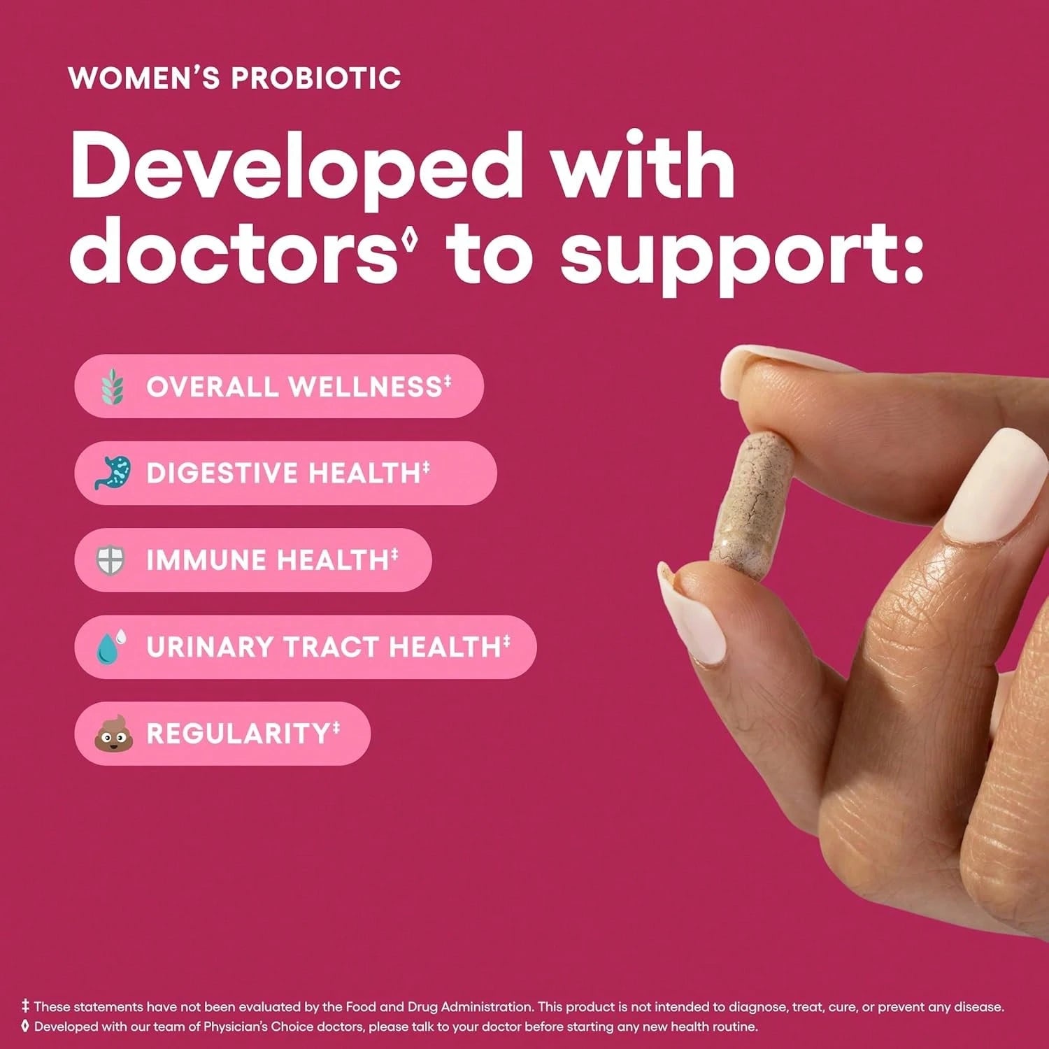 Physician’s Choice Women’s 50 Billion Probiotic with Cranberry & Prebiotics