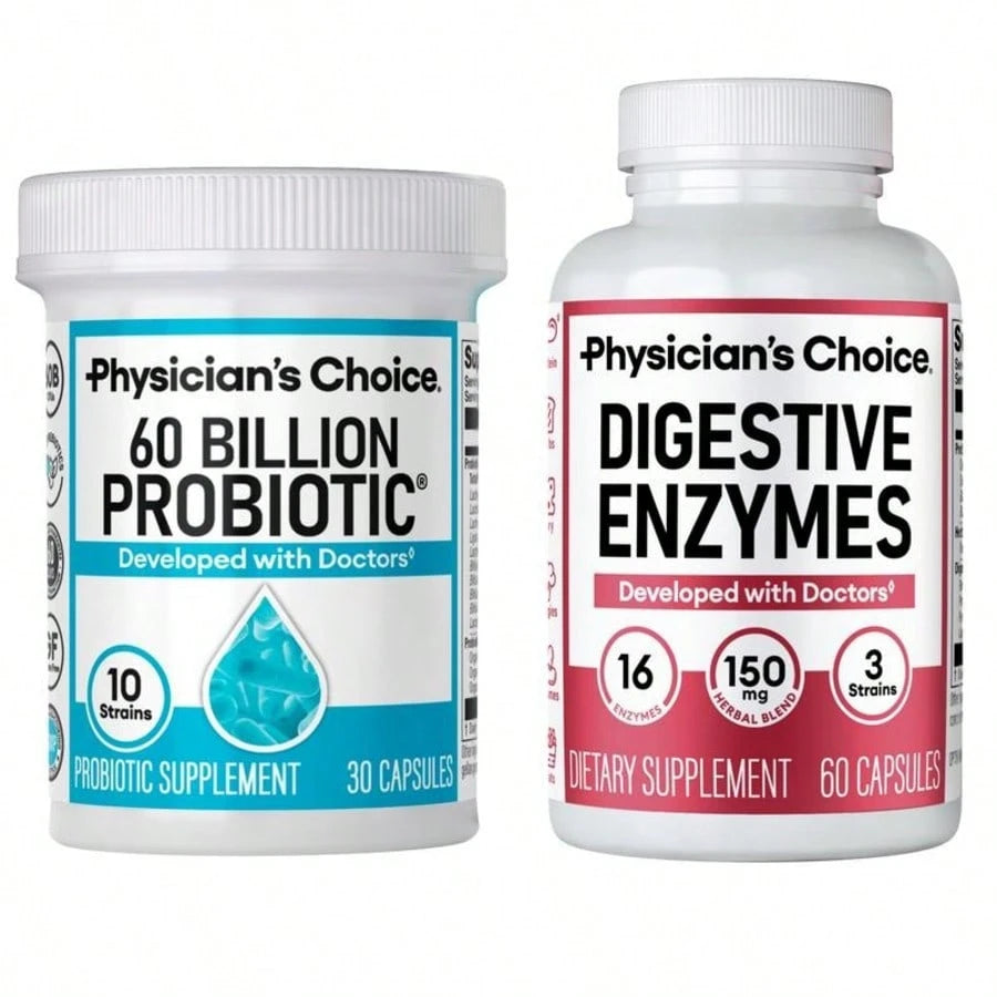 Physician’s Choice Hack Your Tummy Bundle – 60B Probiotic & Digestive Enzymes