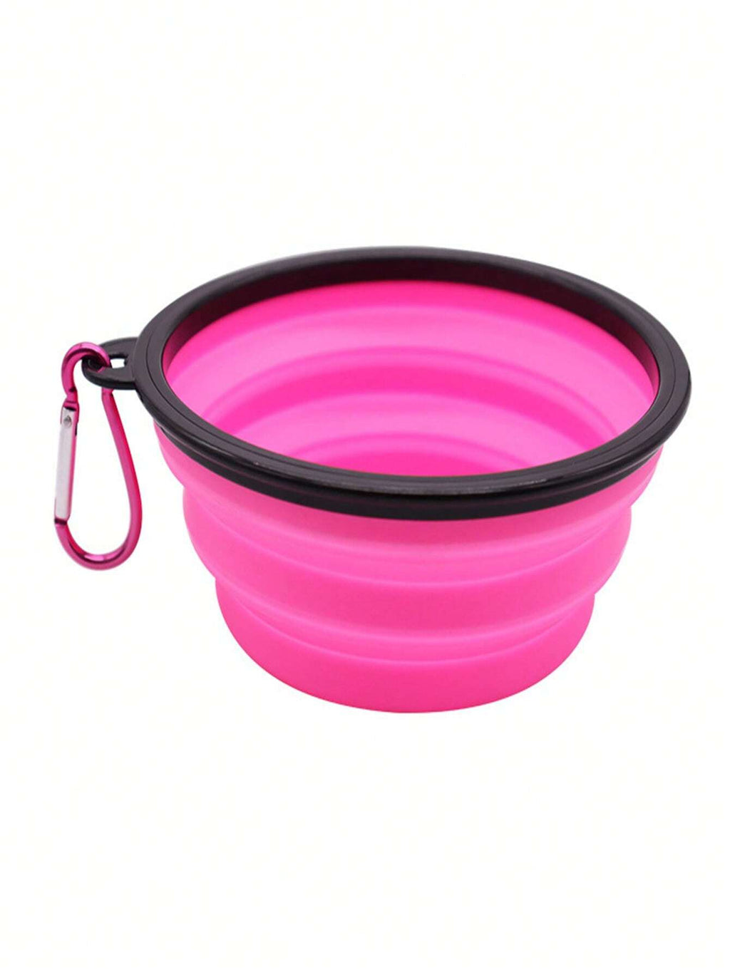 Portable Foldable Pet Bowl for Dogs & Cats – Silicone Slow Feeder Travel Water and Food Bowl with Hanging Clip for Outdoor Adventures
