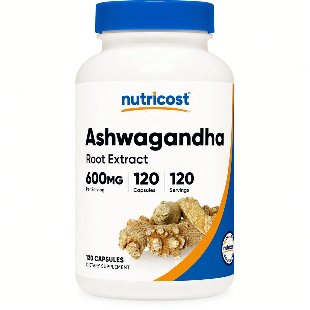 Nutricost Ashwagandha 600mg – Clinically Dosed Stress & Cortisol Support | 120 Capsules