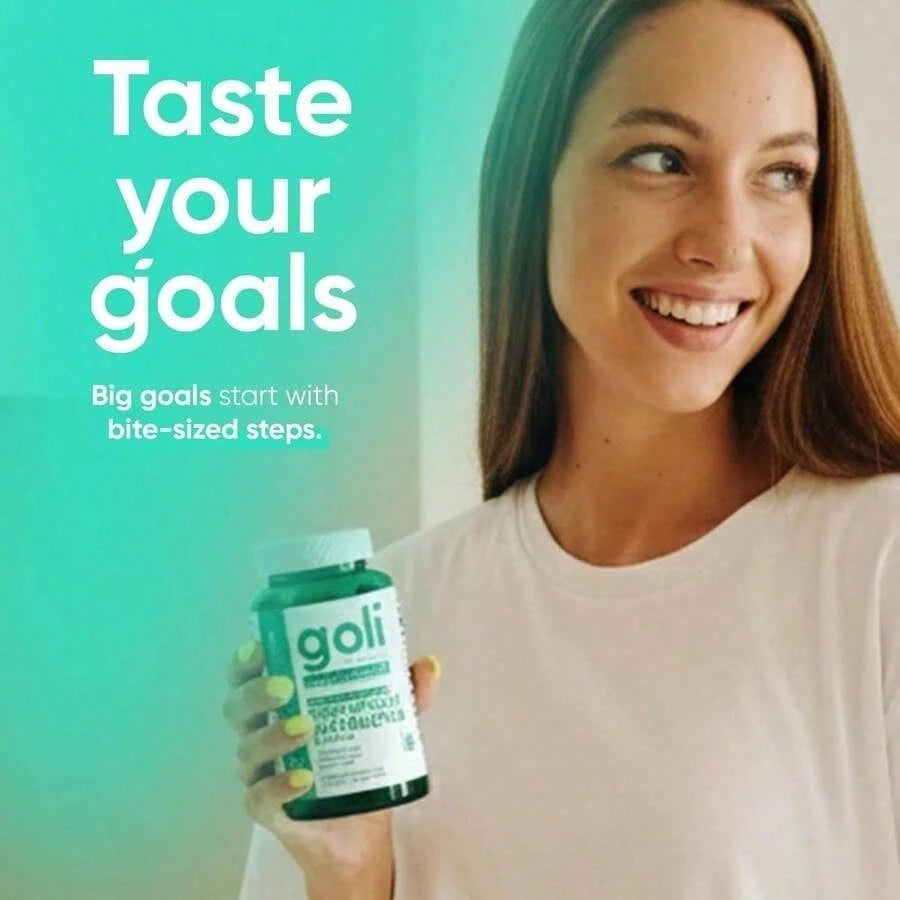 Goli 3-in-1 Zero Sugar Gut & Stress Gummies (ACV + Probiotics)