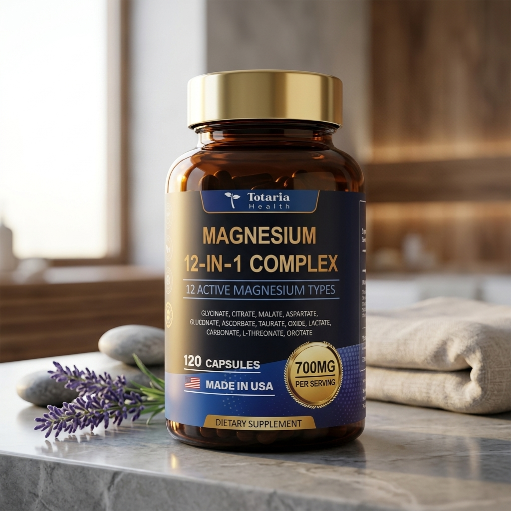 Magnesium Complex 700mg – 12-in-1 Full Spectrum Sleep & Stress Support | 120 Capsules