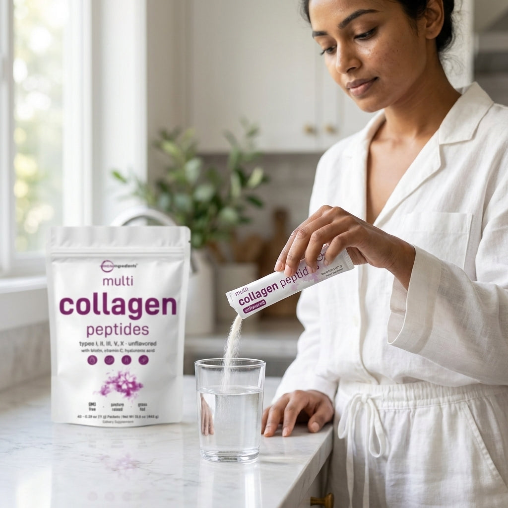 Nutricost Multi Collagen Peptides Powder (Types I-V) + Biotin & Vitamin C