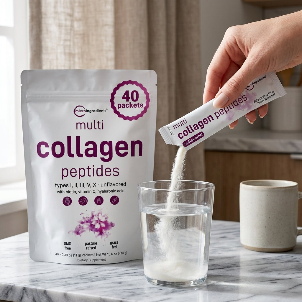Nutricost Multi Collagen Peptides Powder (Types I-V) + Biotin & Vitamin C