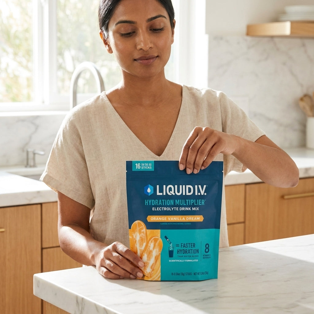 Liquid I.V. Hydration Multiplier Electrolyte Drink Mix - Orange Vanilla Dream (16 Pack)